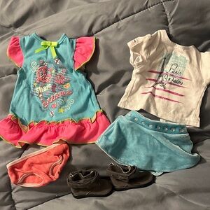 American Girl / Dollie and me Doll Clothes bundle  - Blue, Pink, White